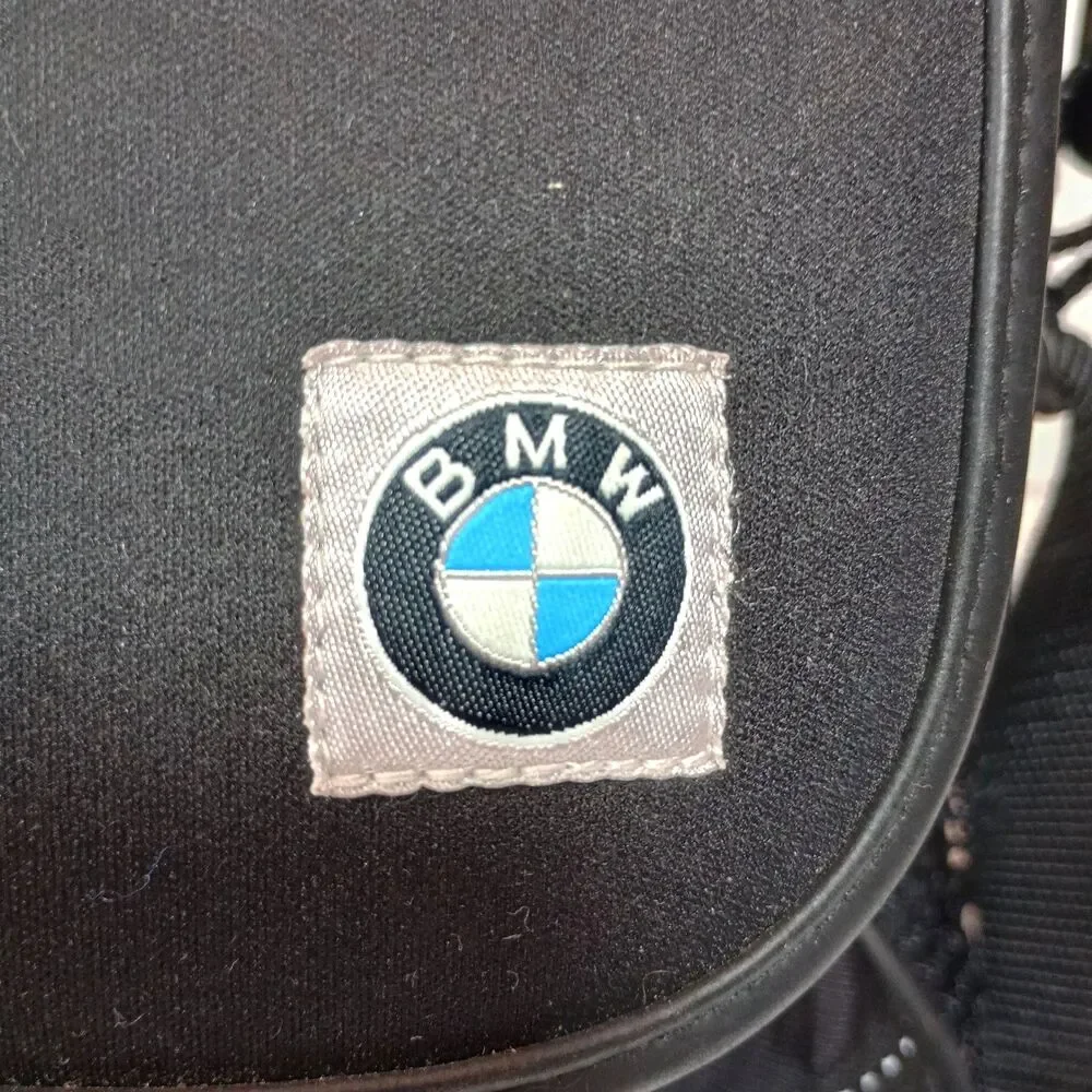 BMW Messenger Laptop Bag Black Shoulder Crossbody Briefcase Tech Travel Work